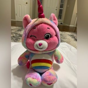Care Bears Cheer Bear Unicorn Plush 12" Hoodie Friends Collector Pink 2021